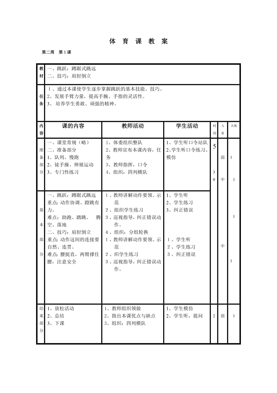 (完整版)小学六年级体育教案.doc_第3页