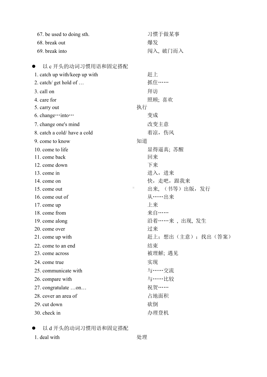 (完整版)初中英语常用词组(中考必会).doc_第3页