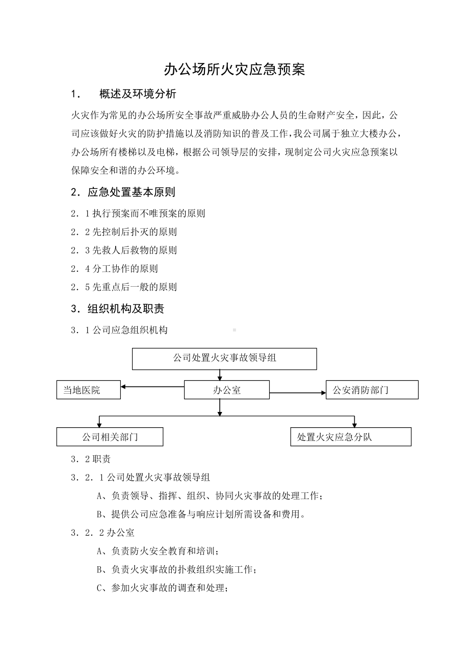 (完整版)办公场所火灾应急预案.doc_第1页