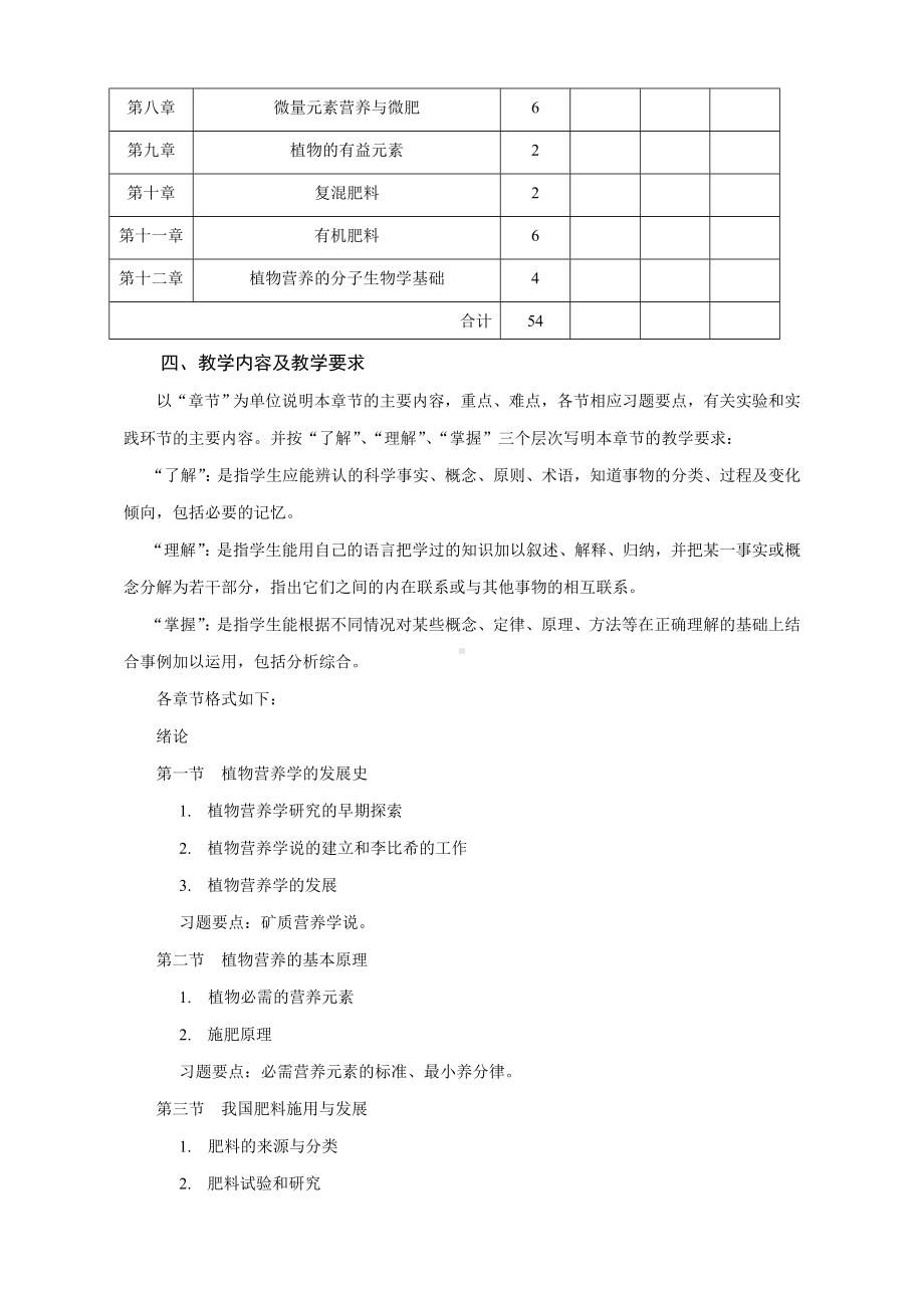 (完整版)《植物营养学》教学大纲.doc_第2页