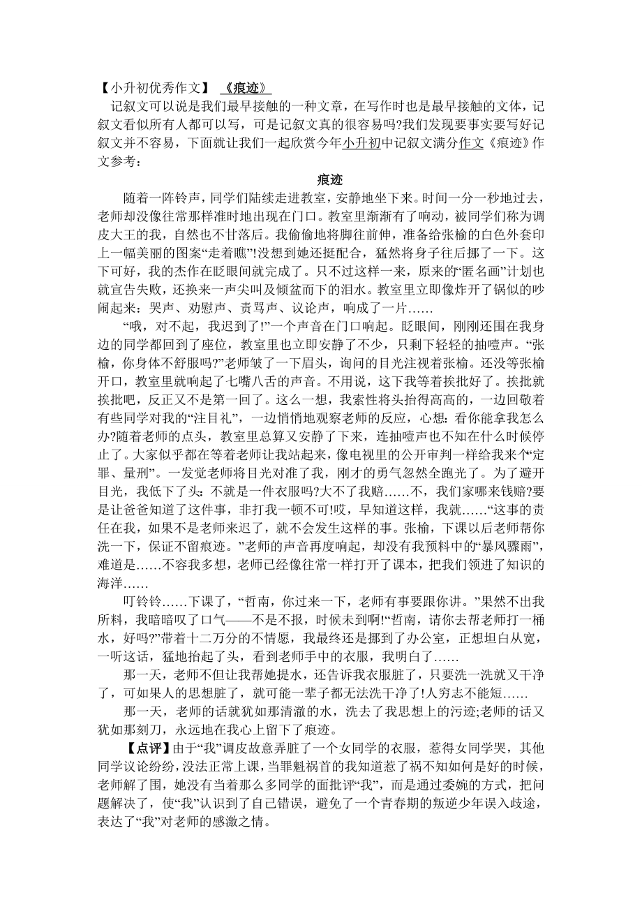 (完整)小升初满分作文精选10篇.doc_第2页