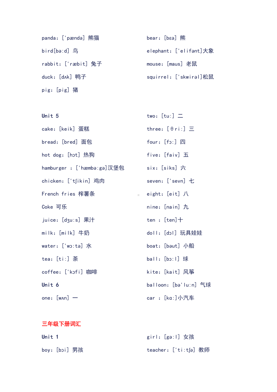 (完整版)人教版小学英语单词汇总情况.doc_第2页