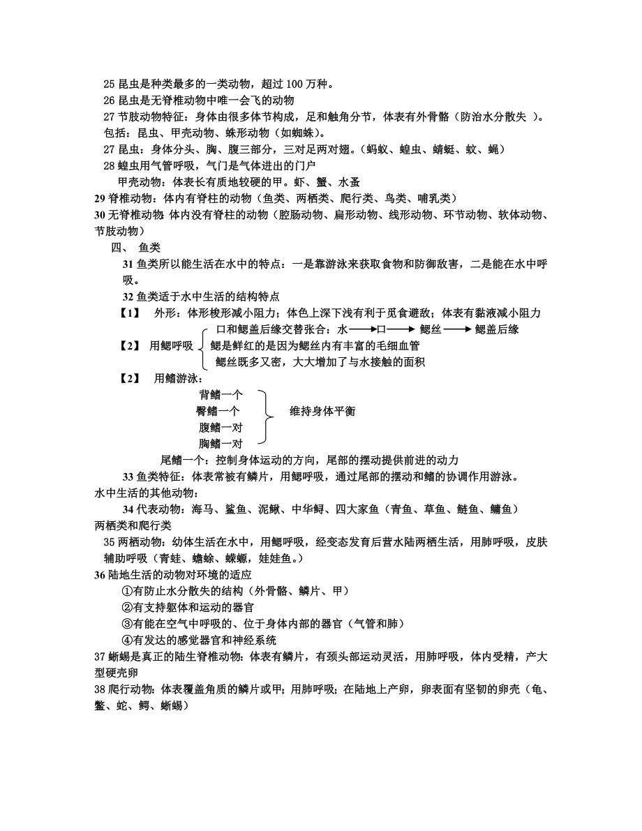 (完整)八年级上册生物期末复习重点.doc_第2页