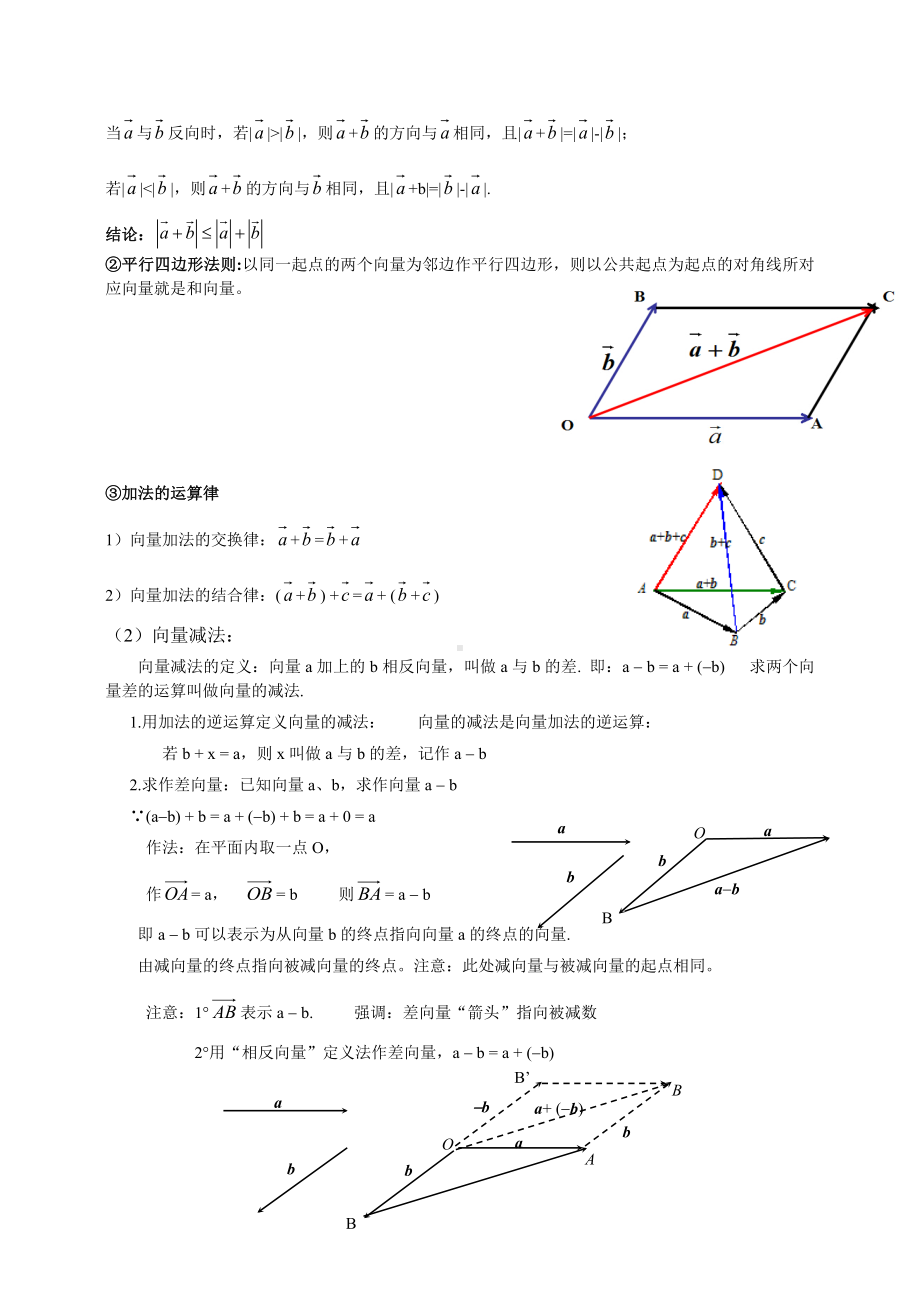 (完整版)平面向量复习讲义.doc_第2页