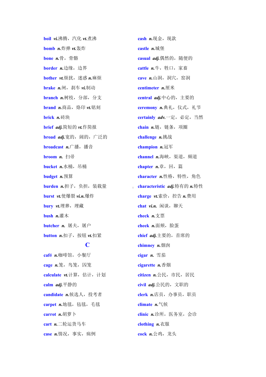 (word完整版)高考英语核心词汇1000个.doc_第3页