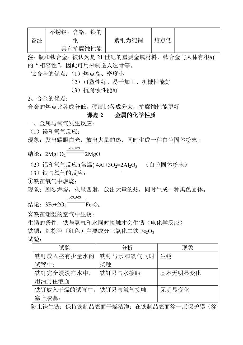 (完整版)初中化学第8单元知识点总结.doc_第2页