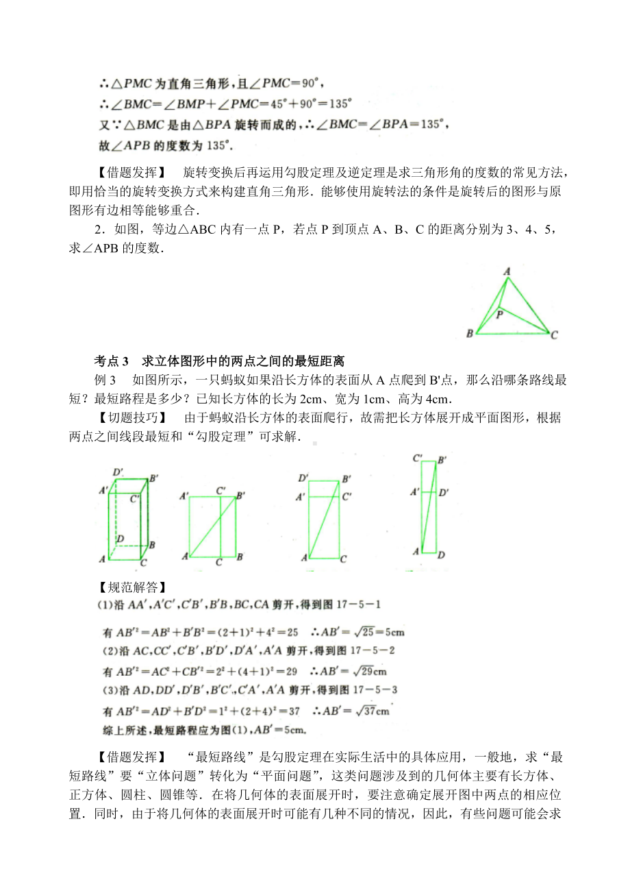 (完整版)八年级数学培优专题讲解《勾股定理》.doc_第3页