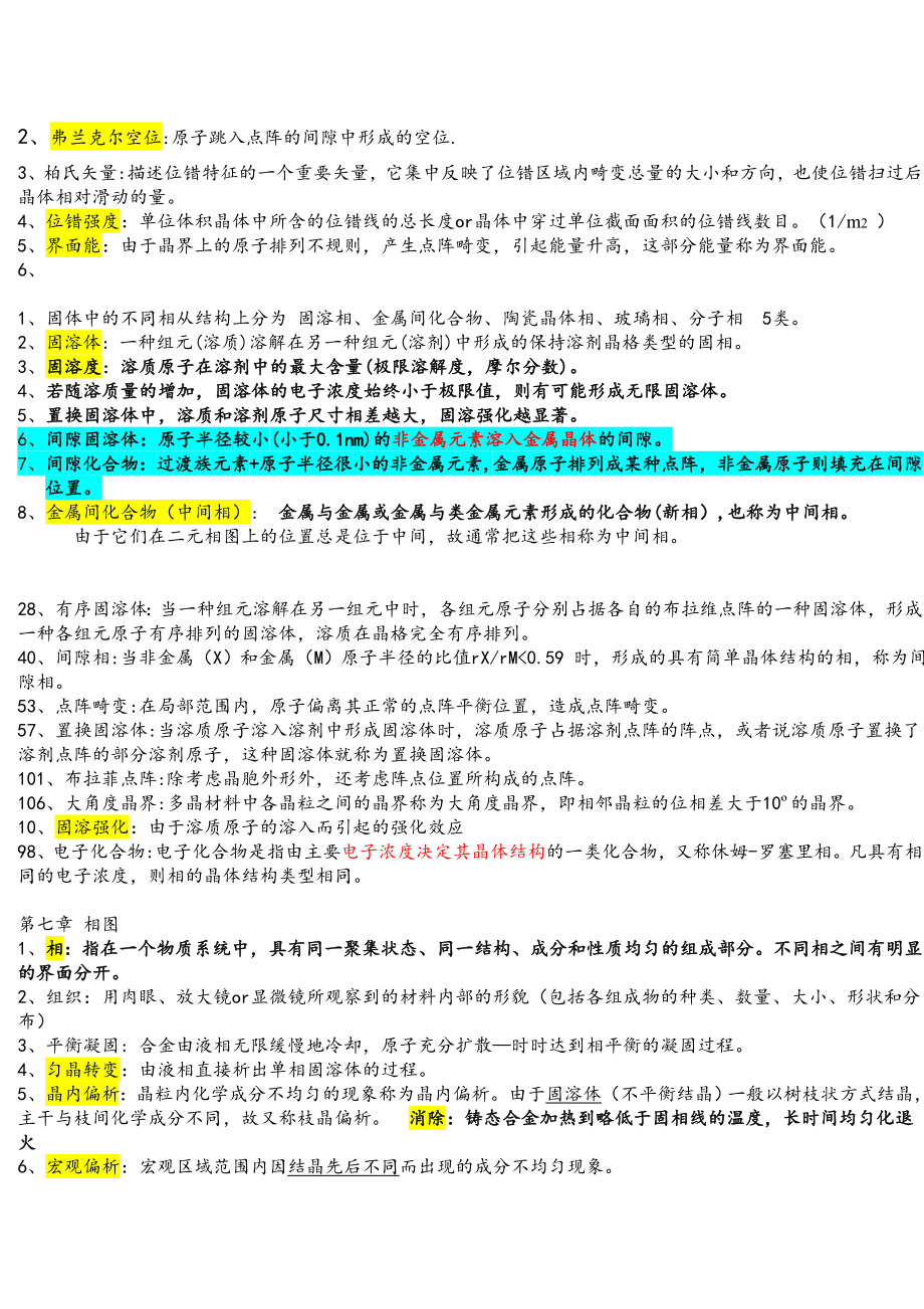 (完整版)整理后的材料科学基础名词解释.doc_第2页