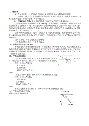 (完整版)抛体运动习题(有答案).doc