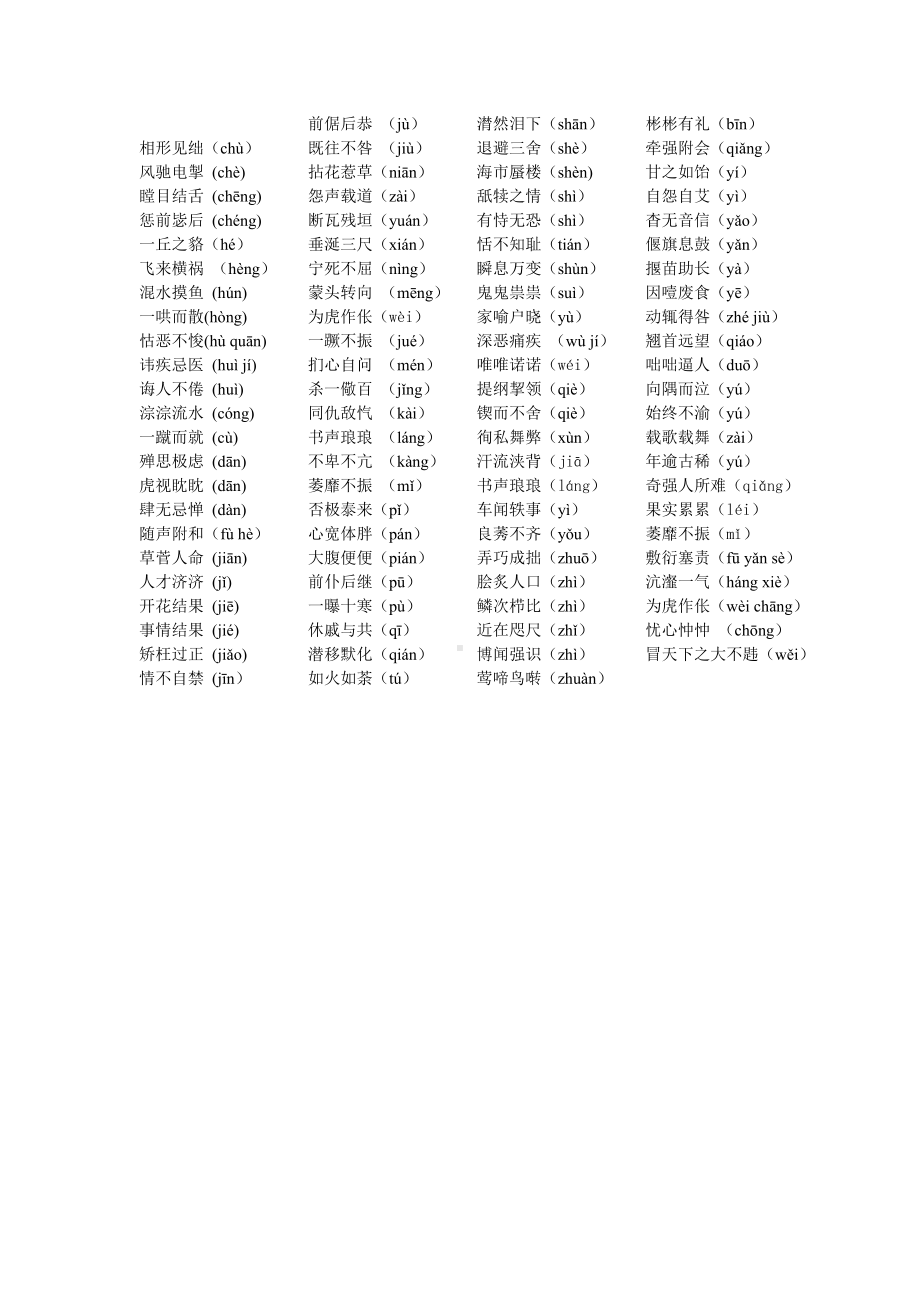 (完整版)小升初语文常考易读错的字词汇总.doc_第3页