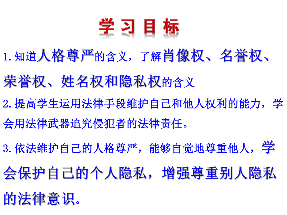 鲁教版八上第八课第二框法律保护我们的人格尊严（共20张PPT）[1] (2).ppt_第3页