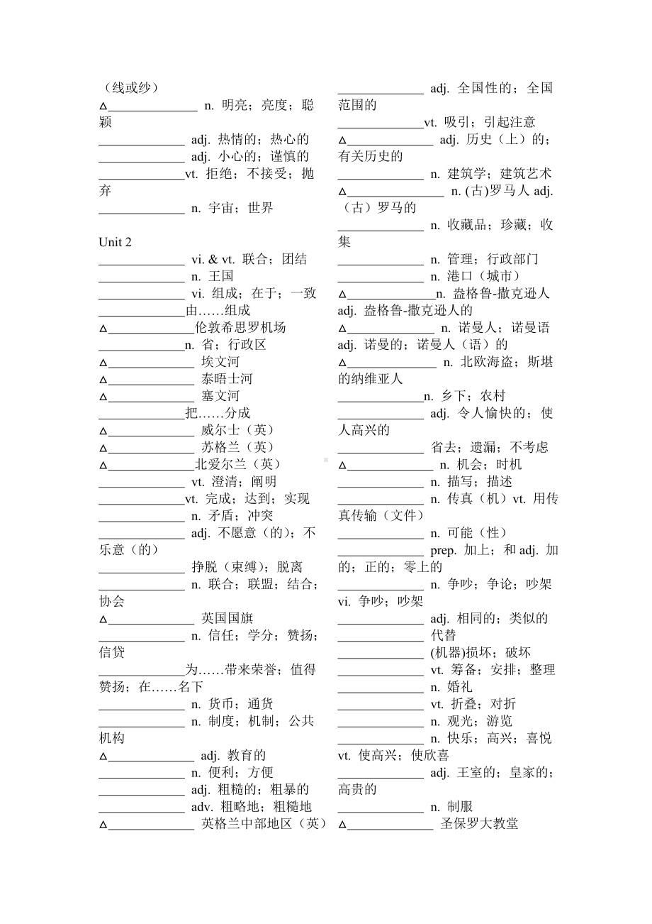 (word完整版)人教版高中英语单词表必修五默写版.doc_第2页