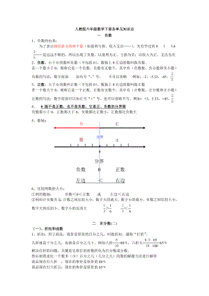 (完整版)人教版六年级数学下册各单元知识点.doc