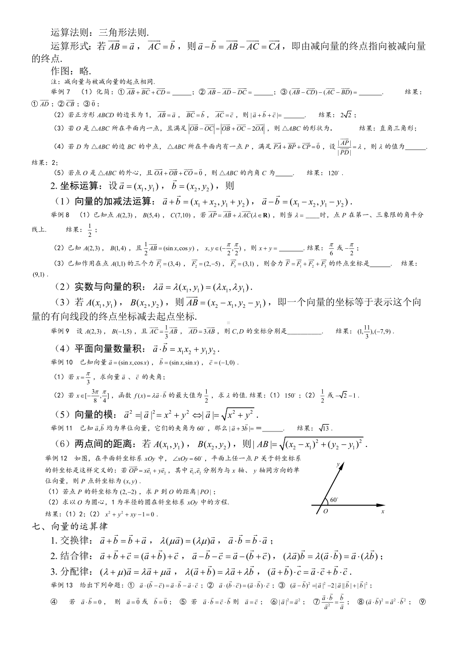 (完整版)平面向量知识点总结.doc_第3页