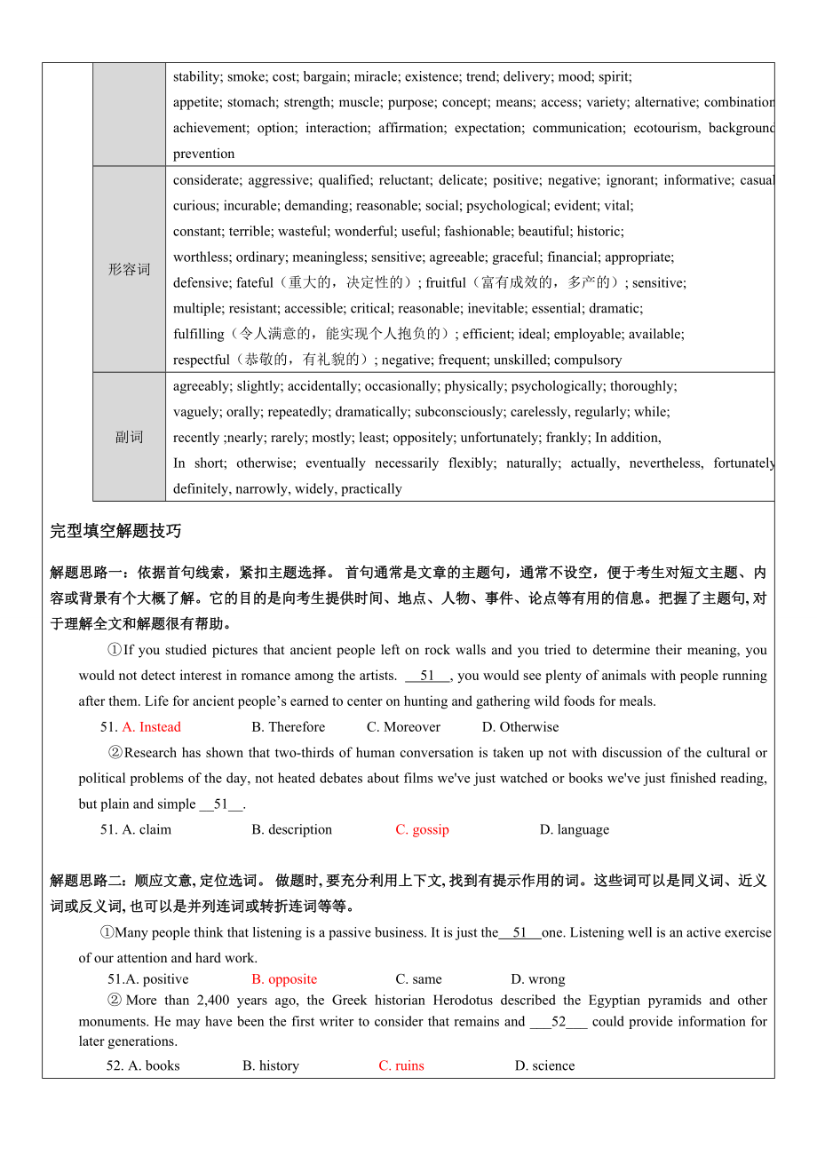 (word完整版)高考英语完形填空(附答案).doc_第2页