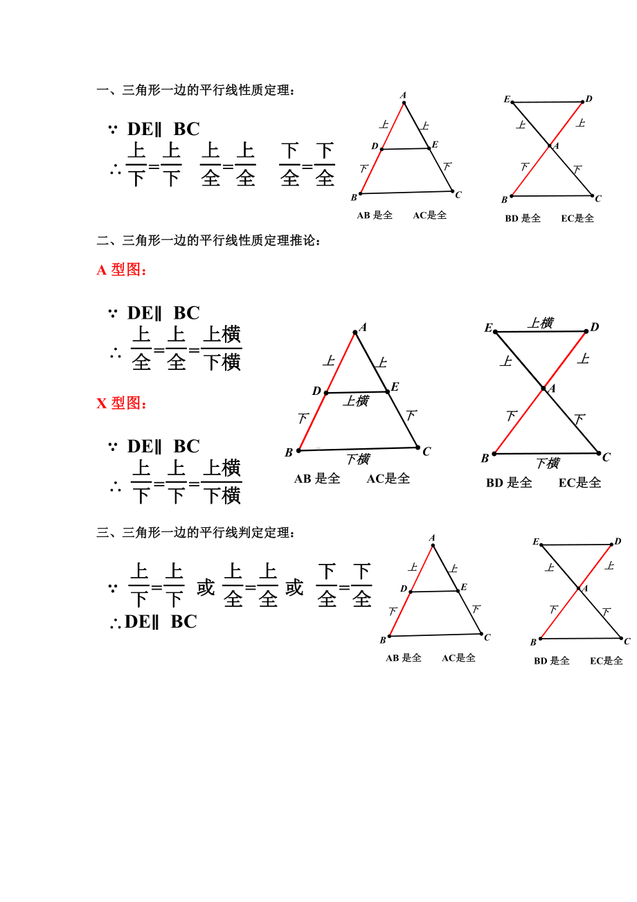 (完整版)九年级三角形一边平行线考试卷.doc_第1页