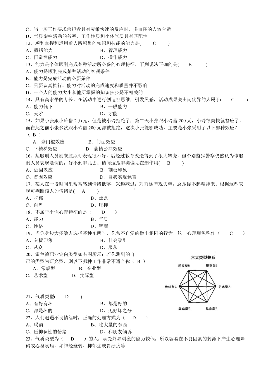 (完整版)《组织行为学》练习题.doc_第2页