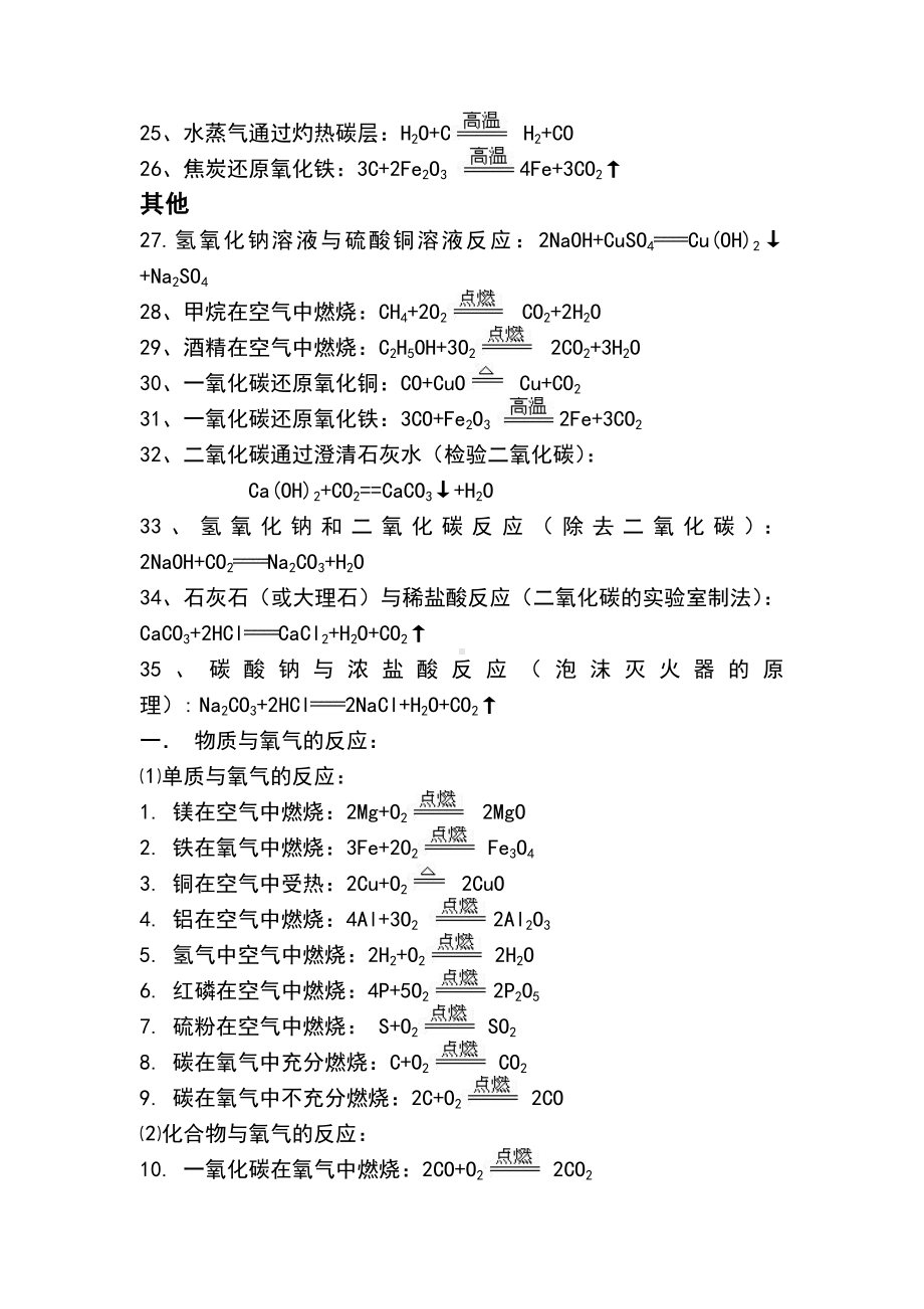 (完整版)人教版初中化学方程式大全.doc_第2页