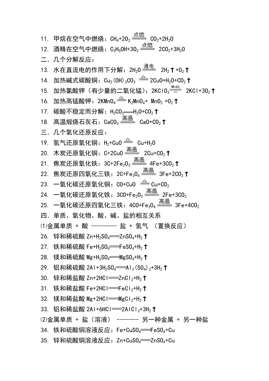 (完整版)人教版初中化学方程式大全.doc_第3页