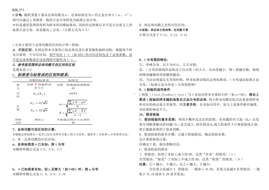 (完整版)医学统计学复习要点.doc_第3页