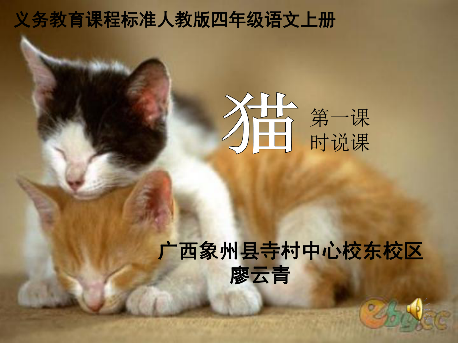 《猫》说课PPT.ppt_第1页