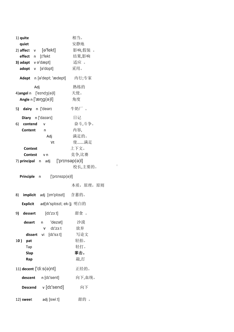 (完整版)拼写相近英语单词.doc_第1页