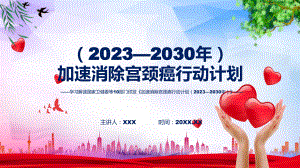 加速消除宫颈癌行动计划（2023—2030年）解读专题资料PPT.pptx