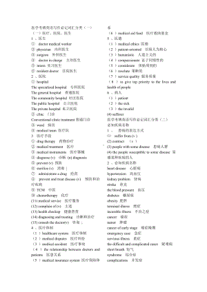 (完整版)医学英语考博作文词汇.doc