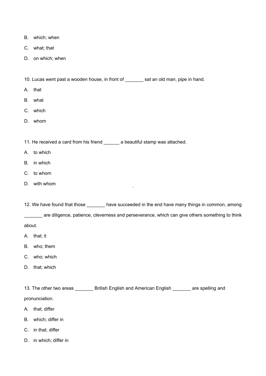 (完整版)高中英语三大从句专练100题(带答案).doc_第3页