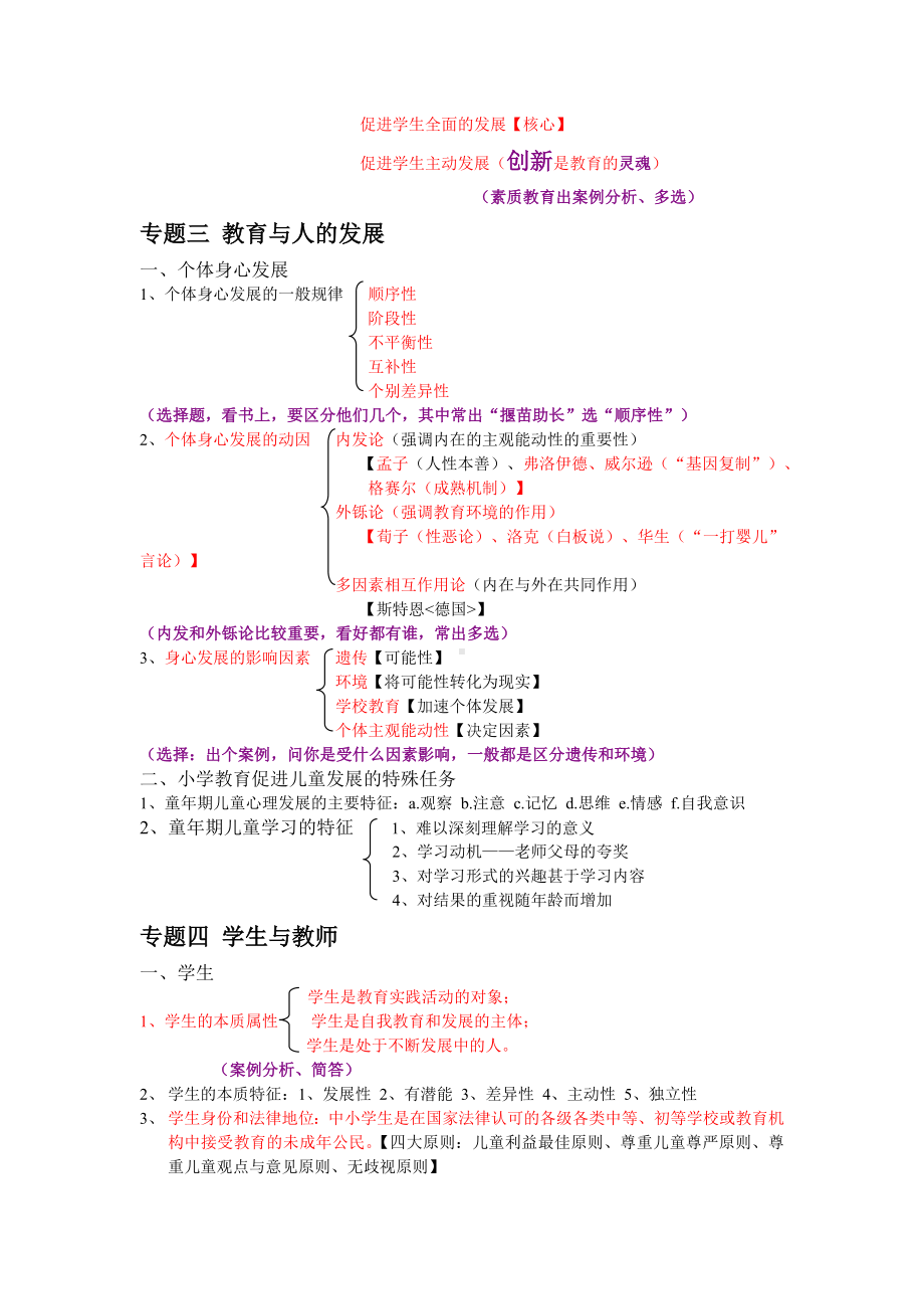 2020教师招聘考试复习资料--划重点考点.doc_第3页