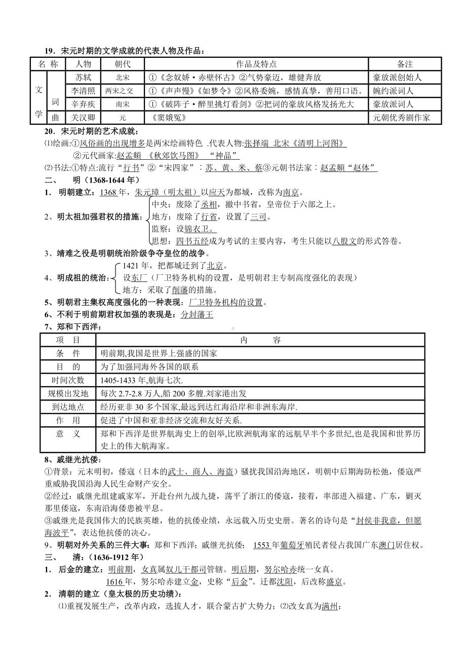 七年级历史下册期末复习资料-.doc_第2页