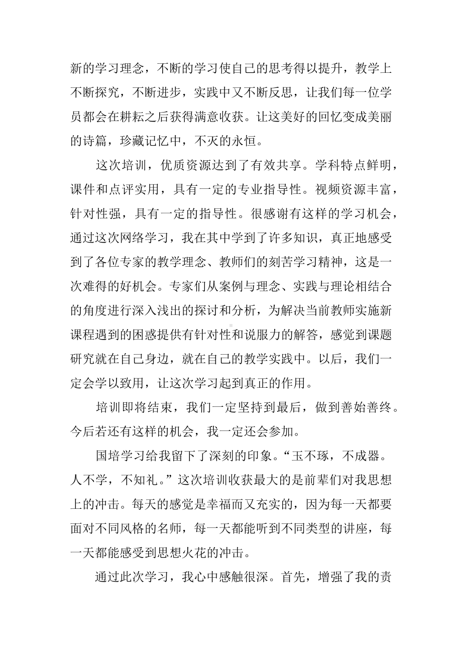 XX国培政治研修总结3篇.docx_第2页