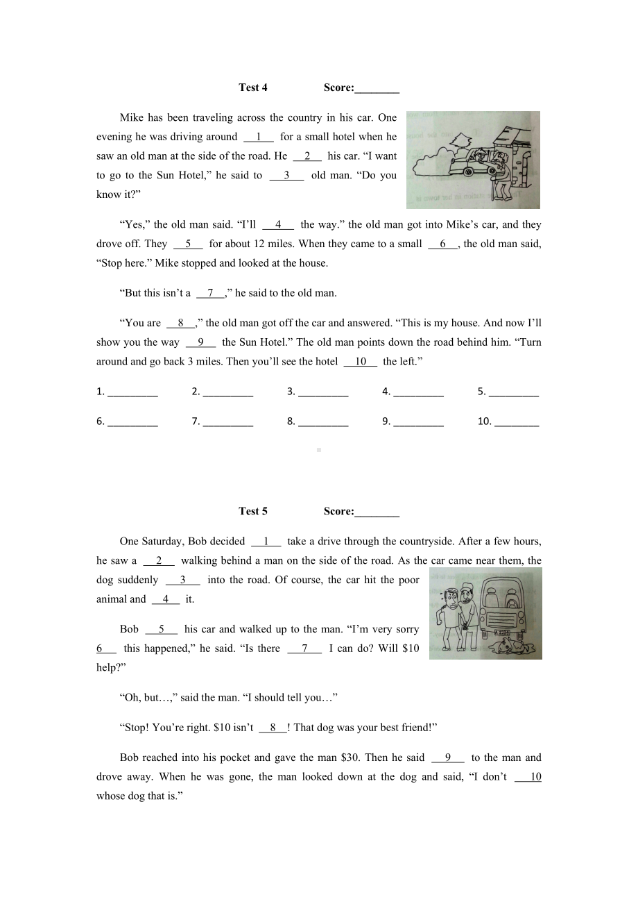 人教版英语八年级下册试题短文填空练习.docx_第3页