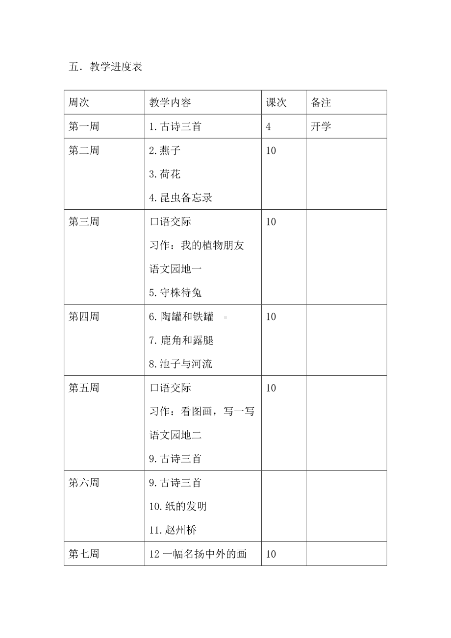 (完整版)新版部编版小学三年级语文下册教学工作计划.doc_第3页