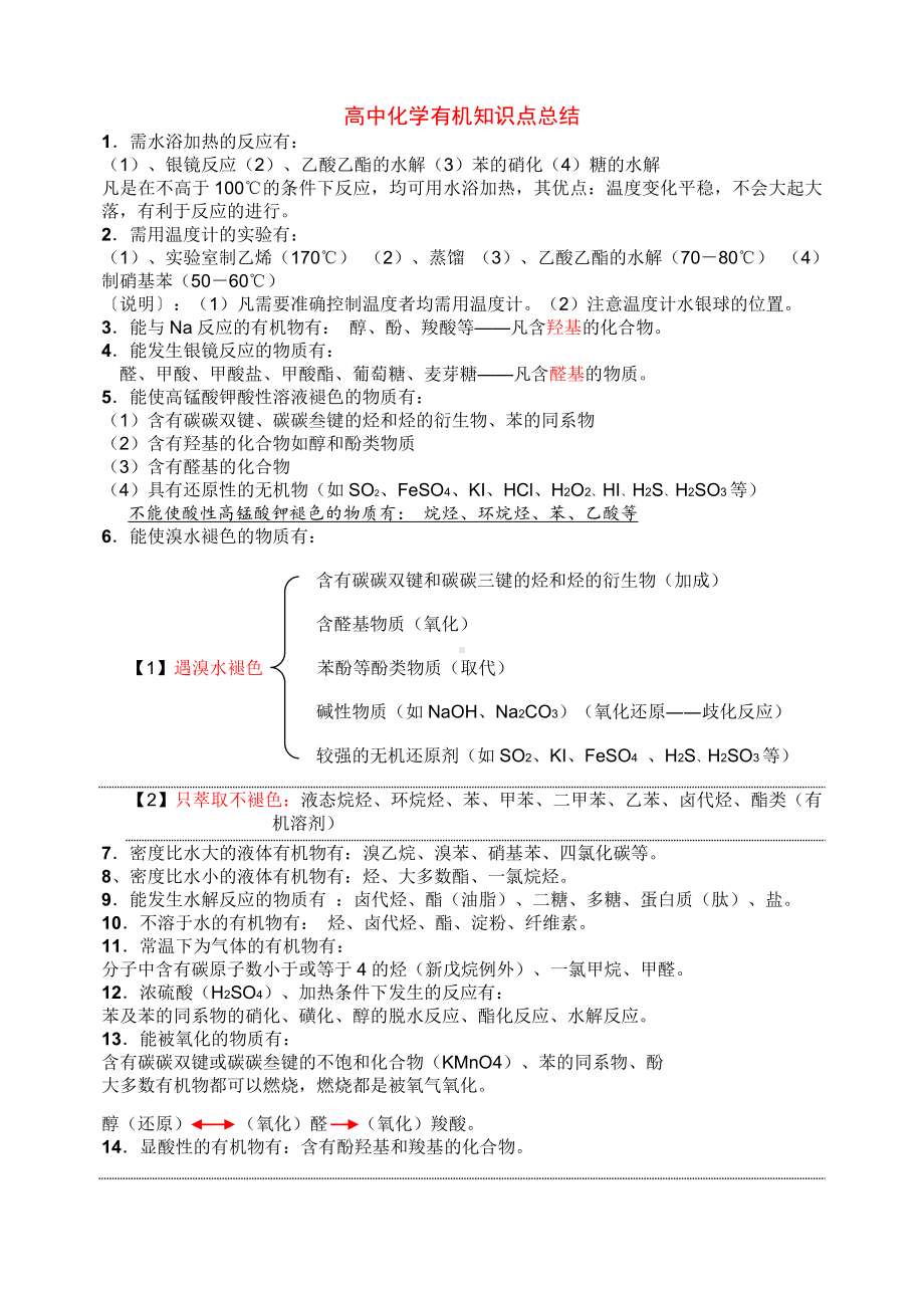 (完整版)高中化学有机知识点总结.doc_第1页