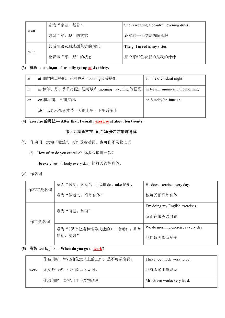 人教版七年级下册英语Unit-2-知识点语法归纳总结.docx_第3页