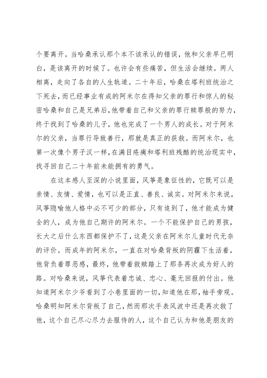 《追风筝的人》的读书心得体会.doc_第2页