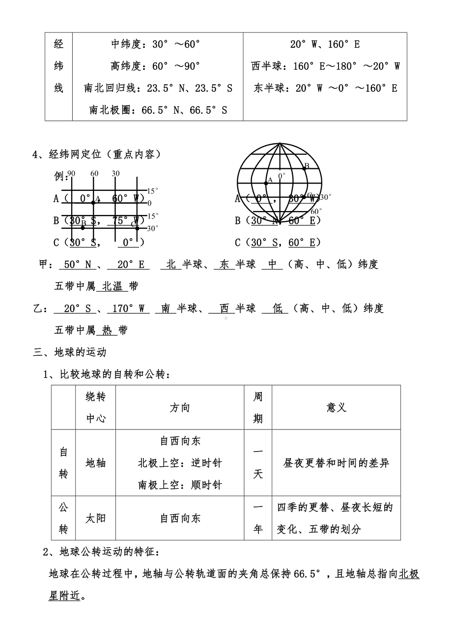 七年级上册地理知识点总结(供参考).doc_第2页