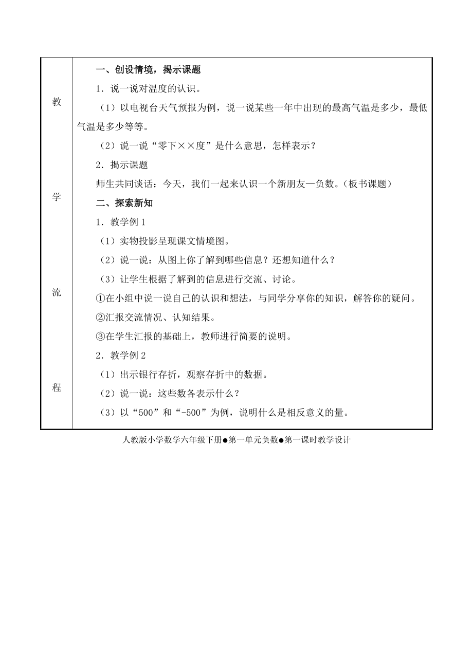 人教版小学数学六年级下册表格版全册教案新部编本.doc_第3页