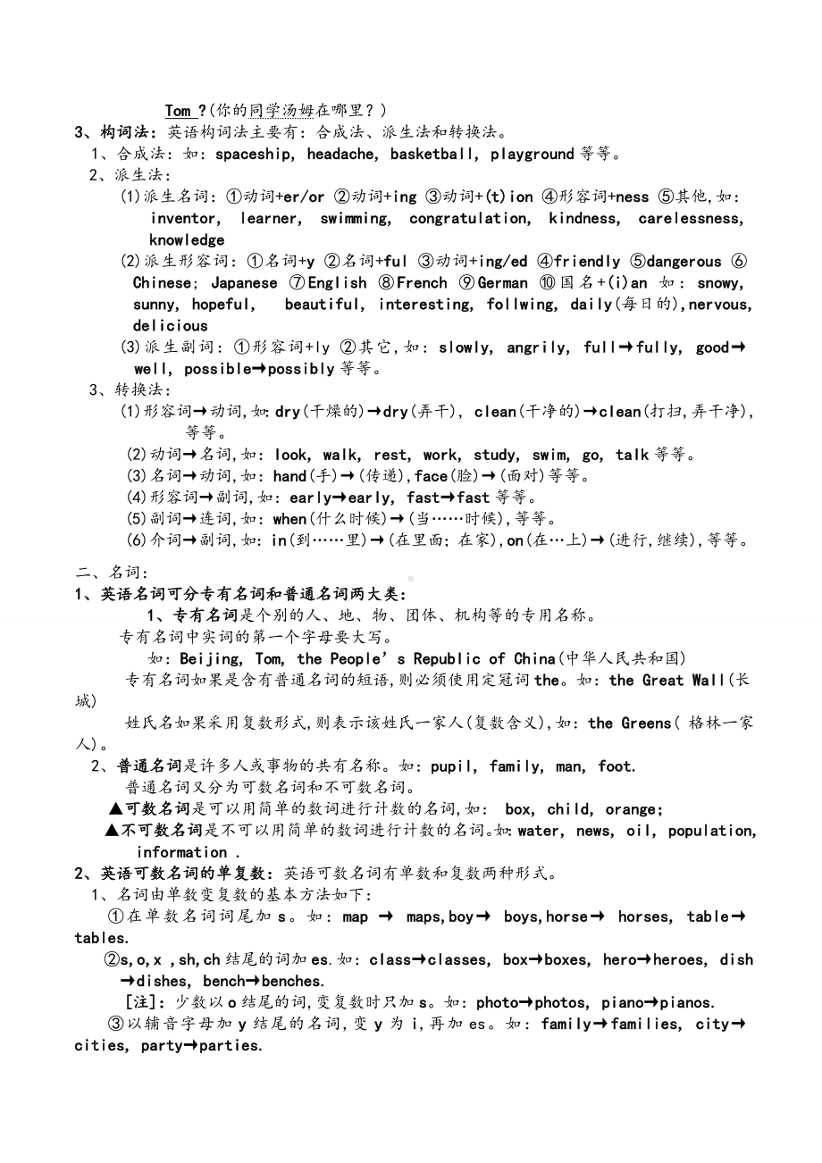 2020年中考英语语法必考知识点归纳.doc_第2页