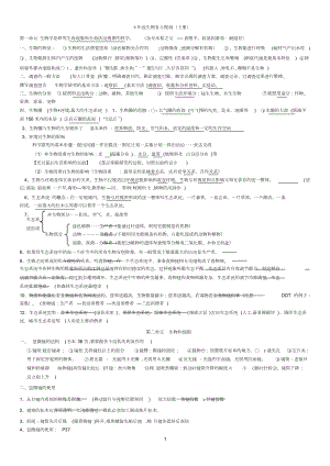 人教版七年级生物上册期末复习提纲(完整版).doc