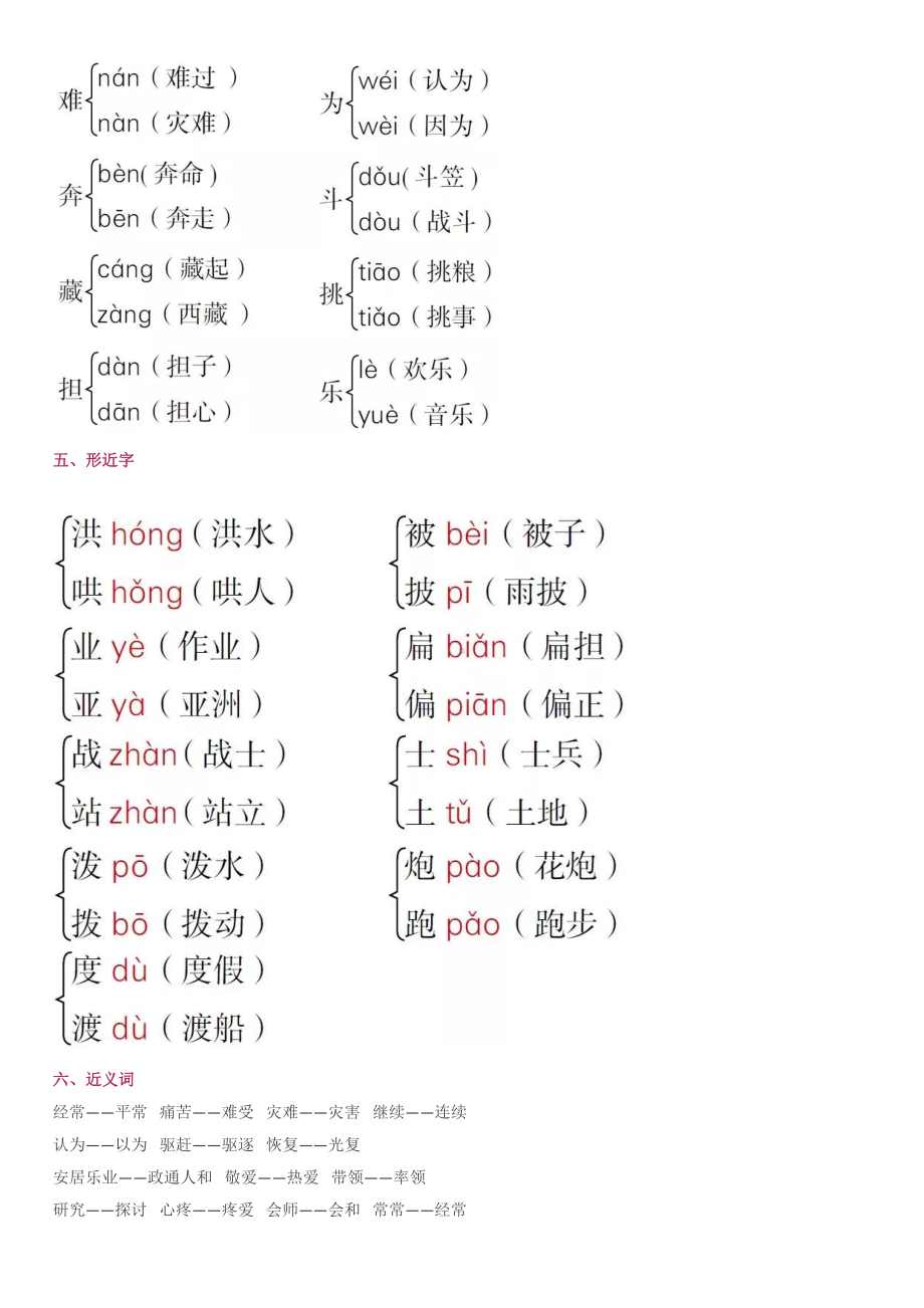 2019年部编版二年级上册语文第六单元知识点带练习.docx_第2页