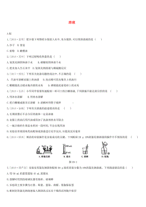 九年级化学下册第九单元溶液练习题.docx