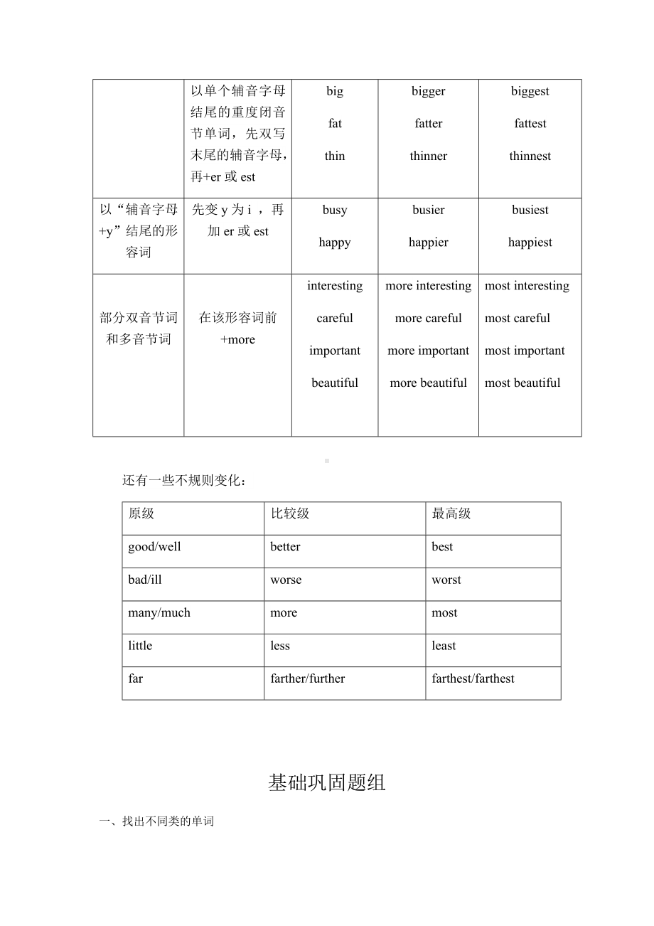 人教版PEP英语六年级下册Unit-1How-tall-are-you-知识点归纳与同步练习(含答案).docx_第3页