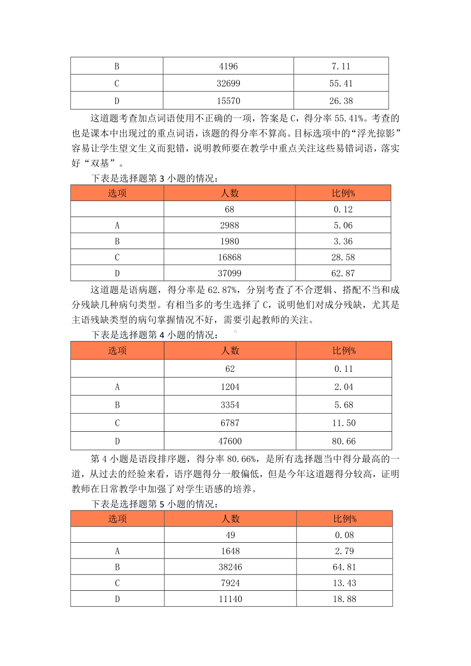 2019年中考语文试卷分析报告.doc_第2页