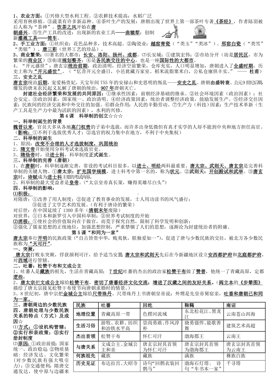 人教版历史七年级下期末复习知识点.doc_第2页