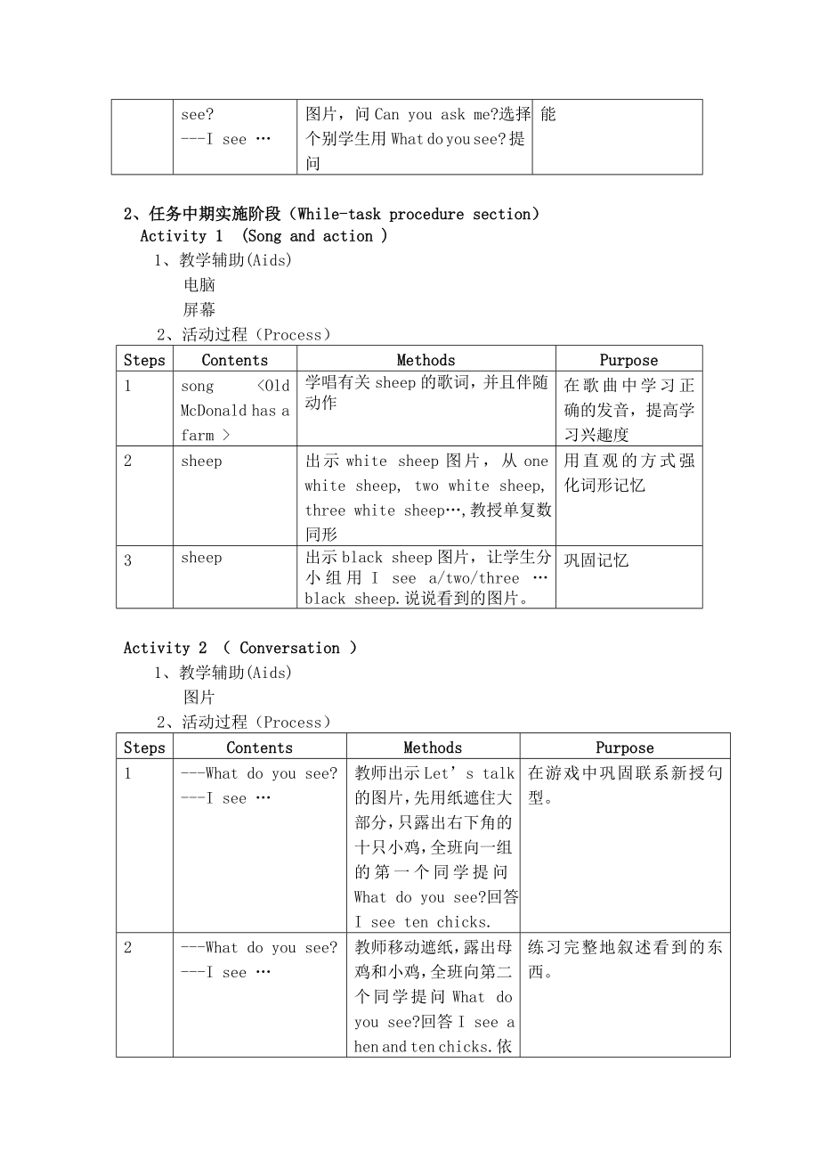 新牛津（绿色上教版）二年级下册《英语》2B-U1-2 教案.DOC_第2页