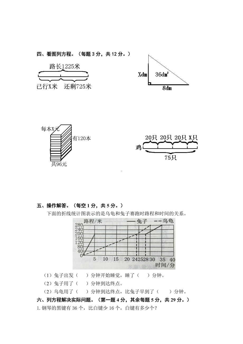 2020年苏教版五年级数学下册第一次月考试卷.doc_第3页