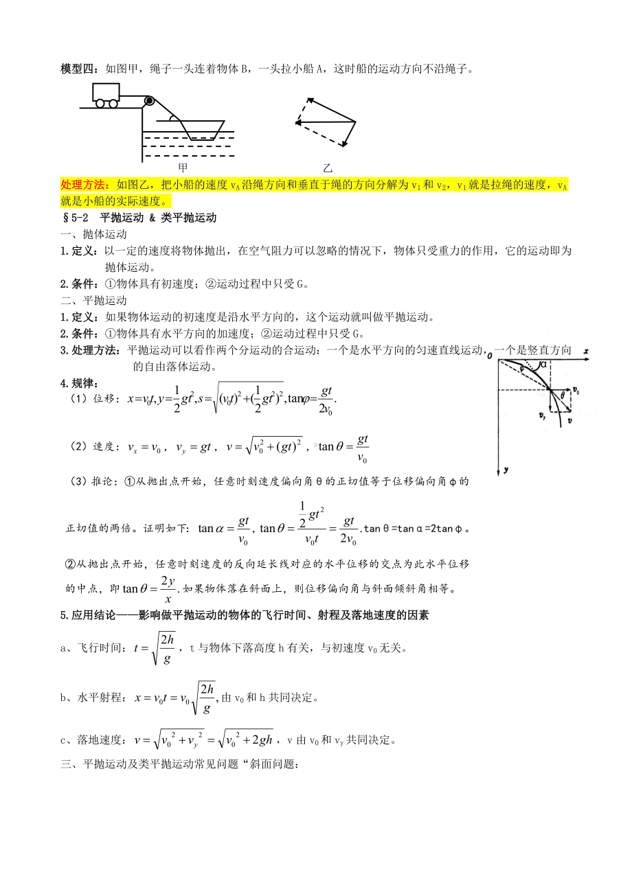 人教版高中物理必修二知识点大全[整理版].doc_第2页