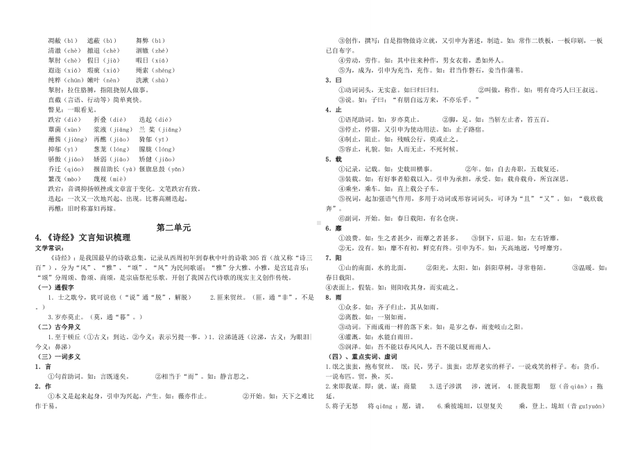 人教版高中语文必修二知识点汇总.doc_第2页